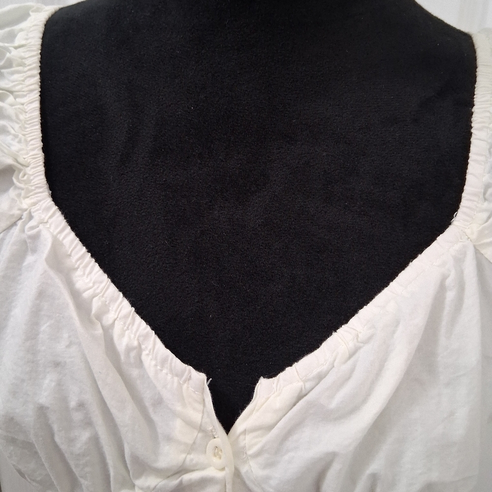 Princess Polly Abe White Crop Top   Size 8 - Picture 2 of 14